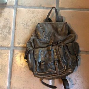 Frye leather backpack
